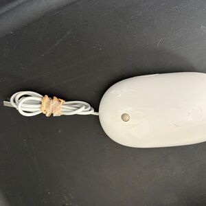 Apple mouse. Wired.